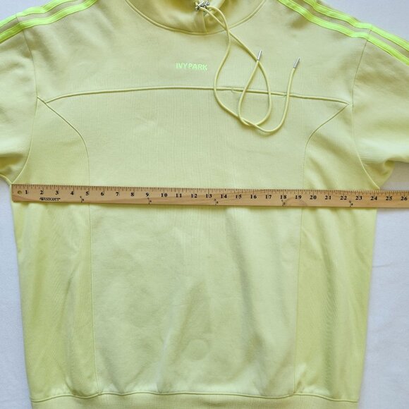 Adidas X Ivy Park Beyonce Yellow Hooded Sweatshirt Oversized Unisex Sporty Cute - Picture 11 of 13